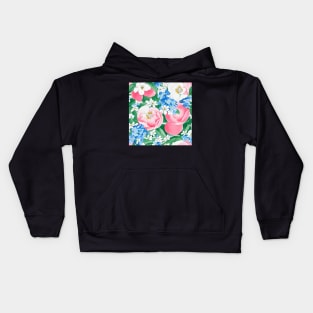 Roses nd forgetmenots Kids Hoodie